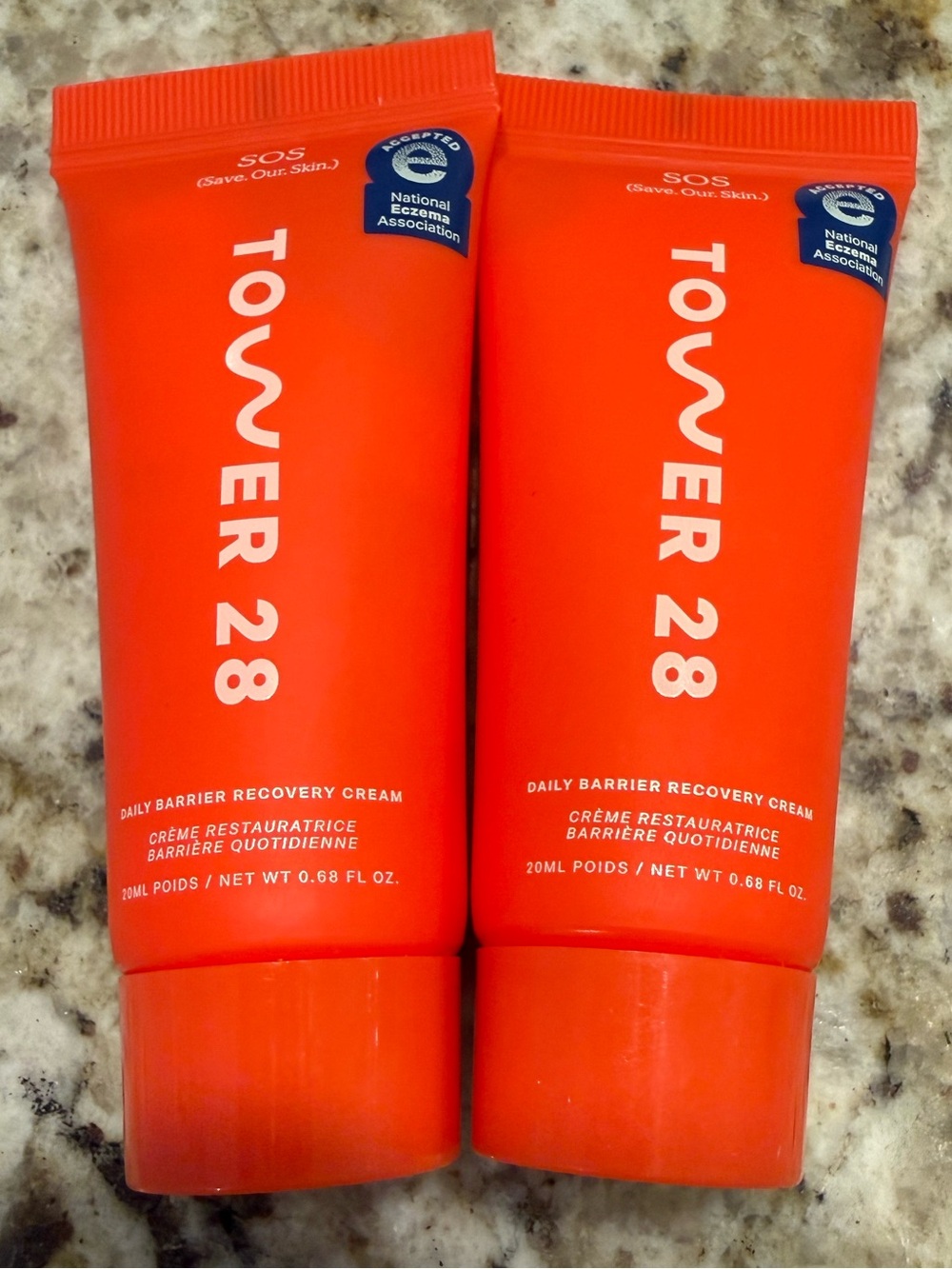 Tower 28 Beauty Mini SOS Daily Barrier Recovery Cream x2